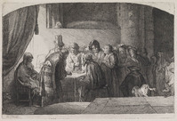 KG 11295
<br/>
Judas Iscariot ontvangt geld voor verraad van Christus
<br/>
<em>Picart, Bernard (1673-1733)</em>